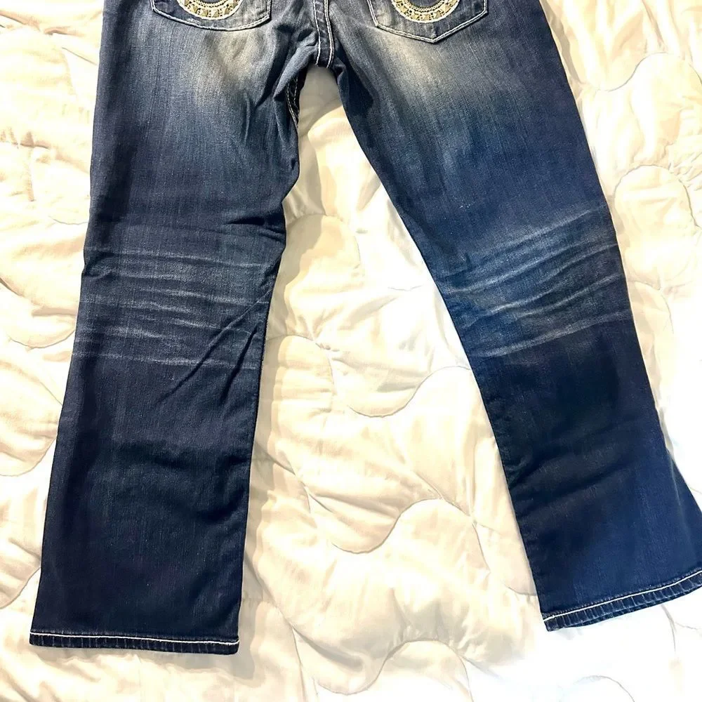 Big Star Jeans size 31 Inseam 25.5 Studded Bootcut